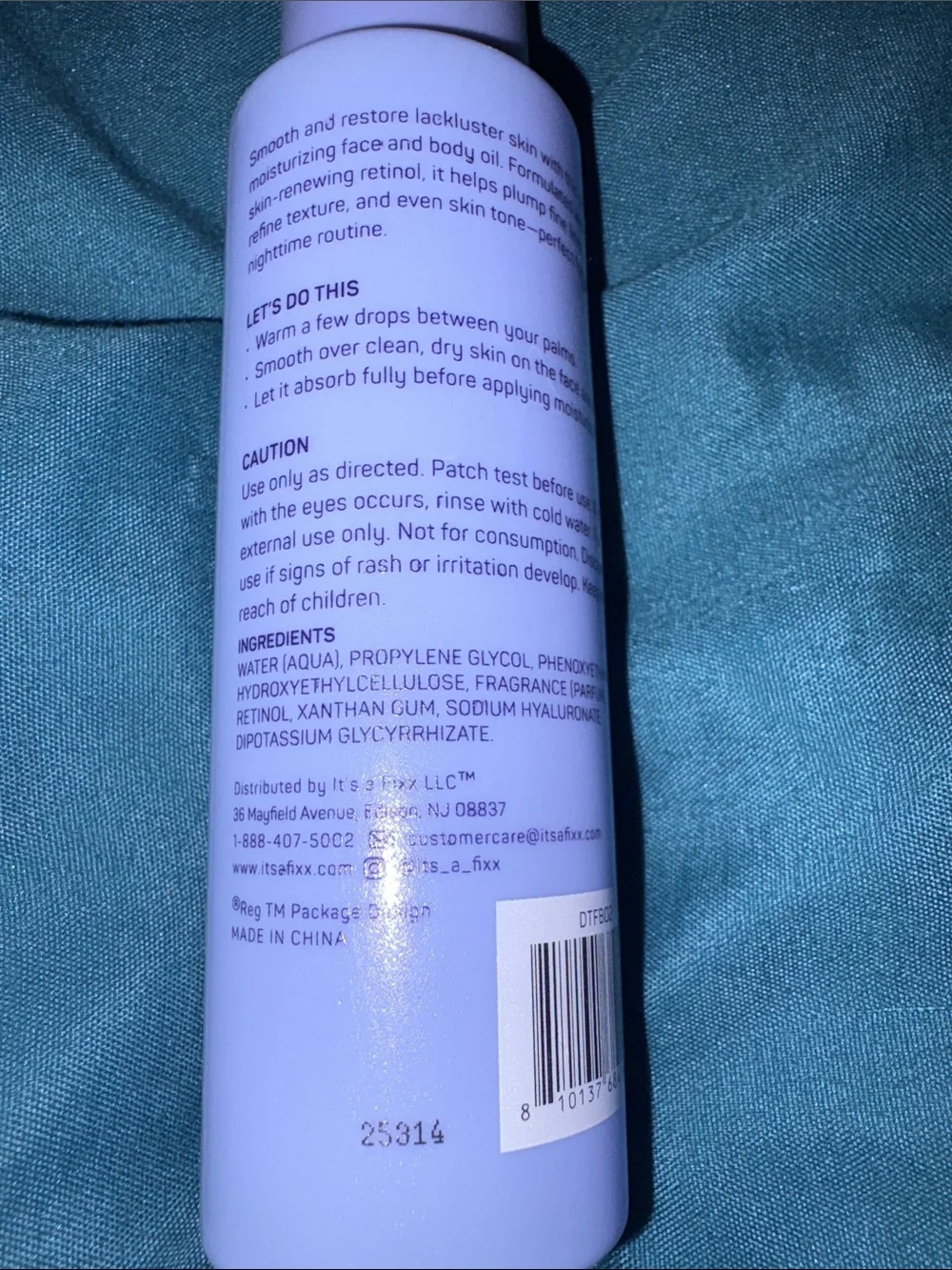 spa•scentials Smooth Retinol Face & Body Oil - Night, Smooth and Renew 3.4 oz